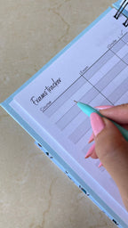 Funky Orange Blue Abstract Student Planner