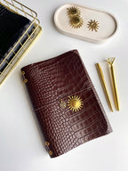 Café - Real Leather Refillable Journal