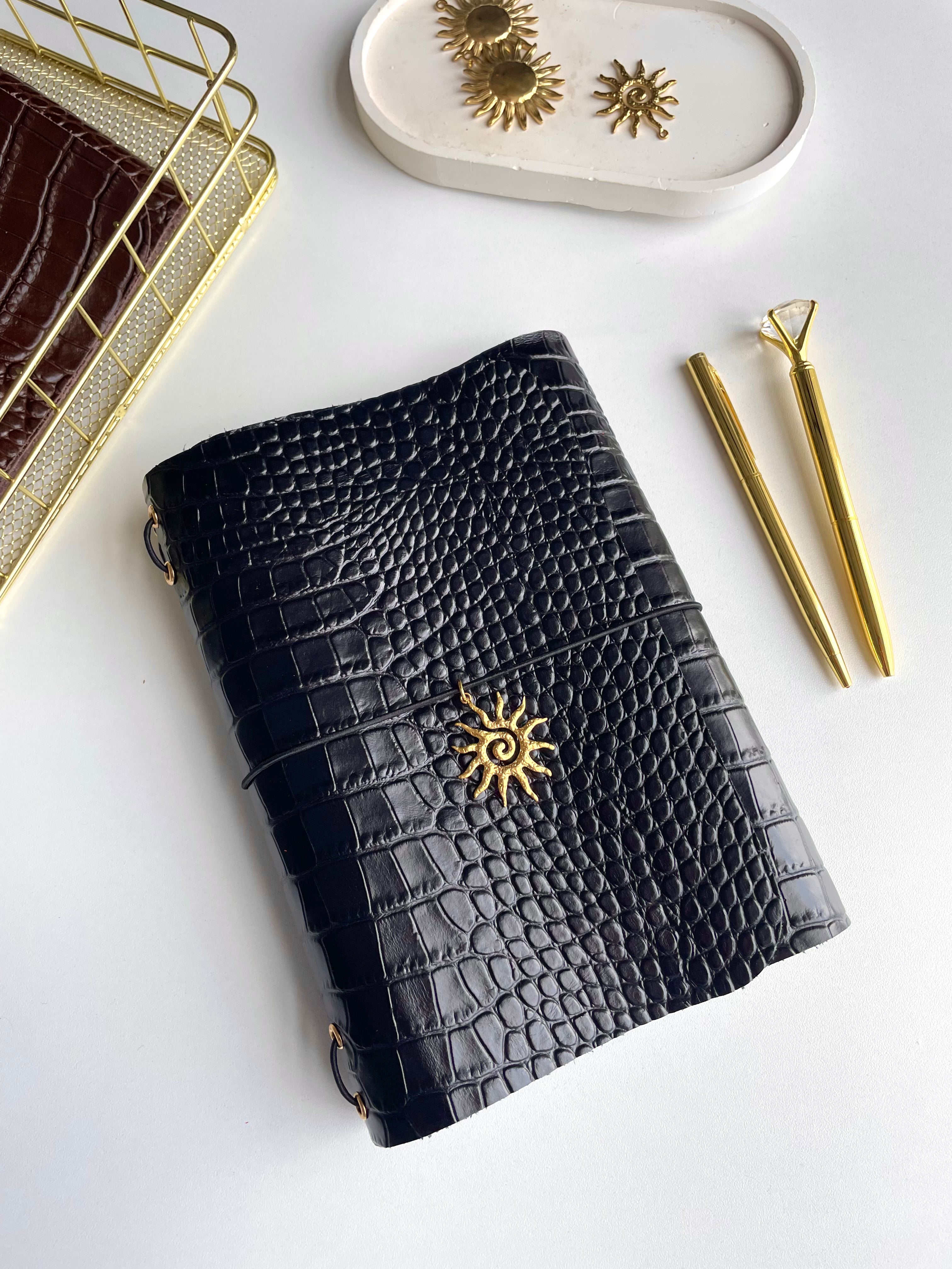 Noir - Real Leather Refillable Journal