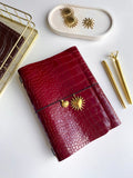 Cerise - Real Leather Refillable Journal