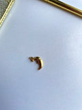 Sleeping Moon - Leather Journal Charm