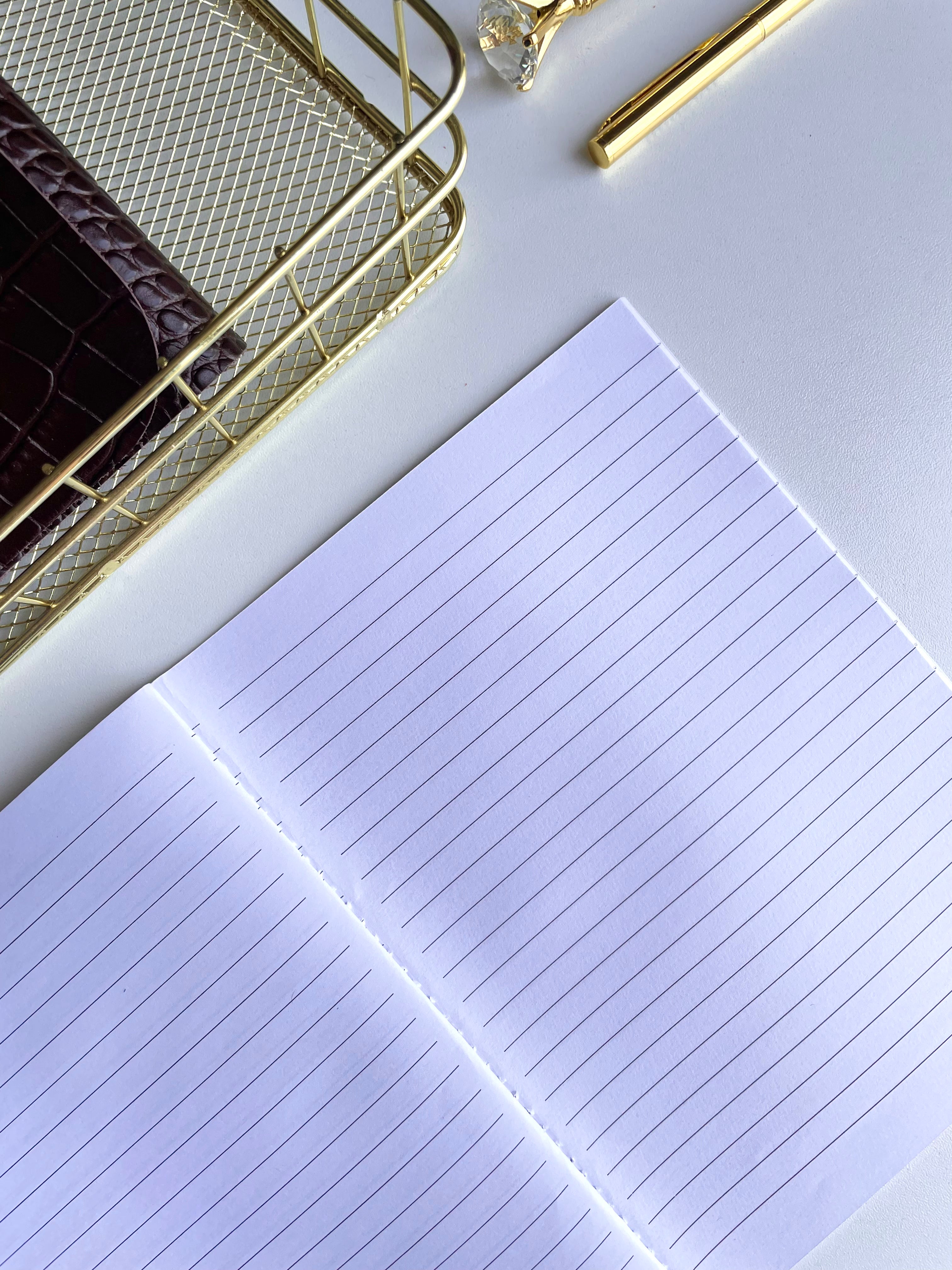 Café - Real Leather Refillable Journal
