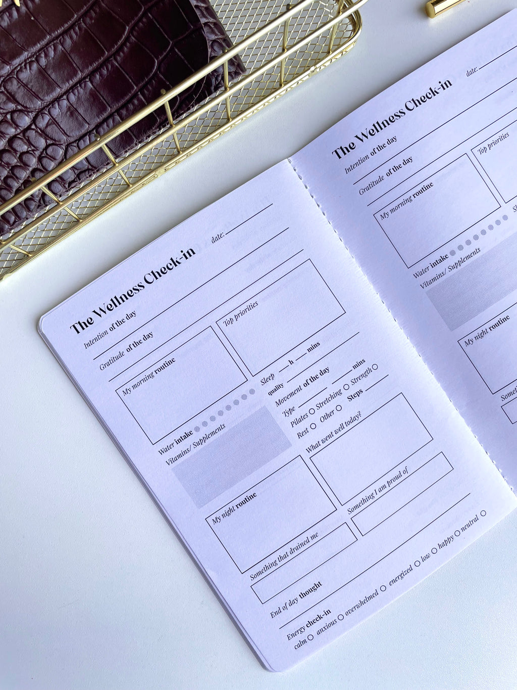 Café - Real Leather Refillable Journal