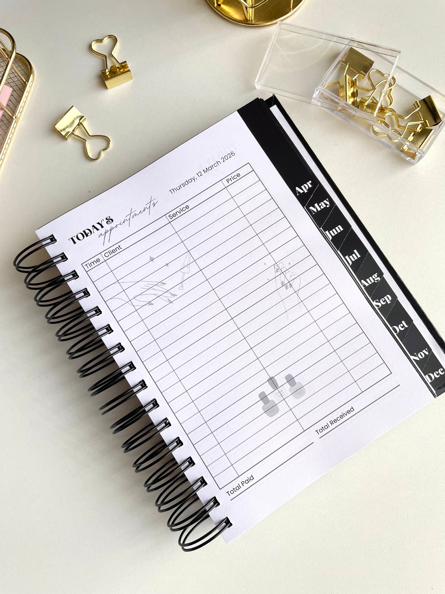 A5 Appointments Book Foil - Customizable For Every Business