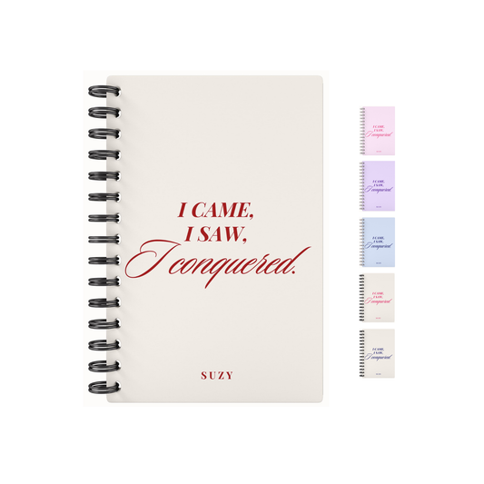 I Conquered Lined Notebook