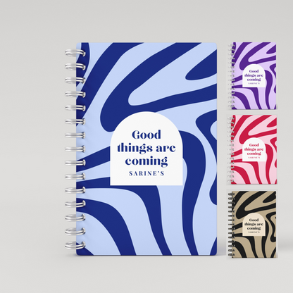 Liquid Strokes Lined Notebook