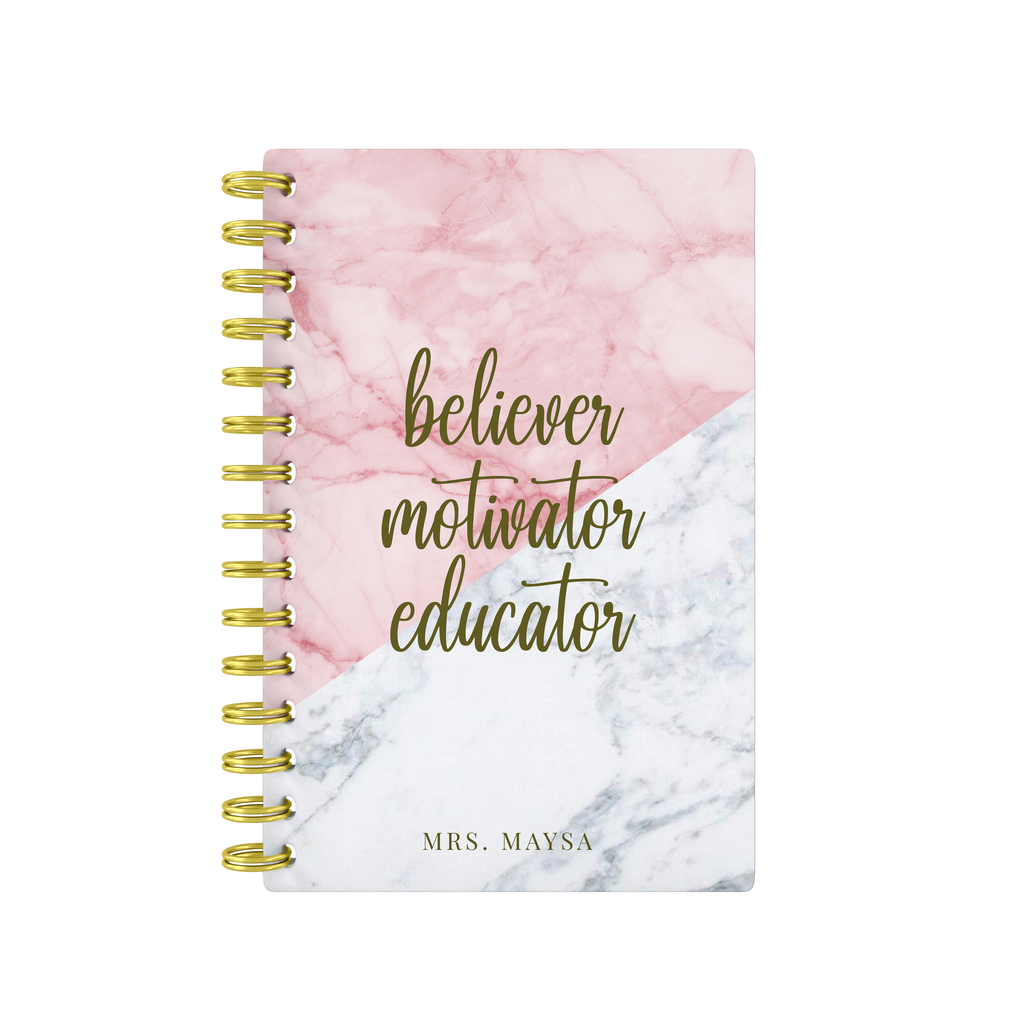 Marbel Mix Pink - Teacher Planner