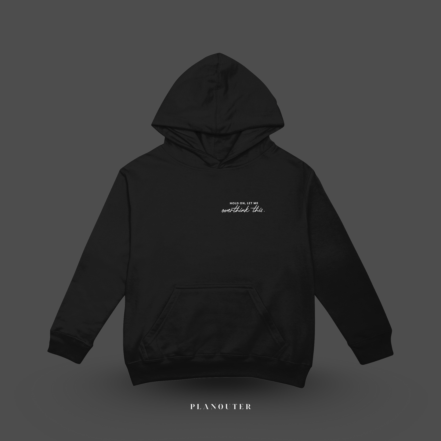Overthinker - Hoodie Black