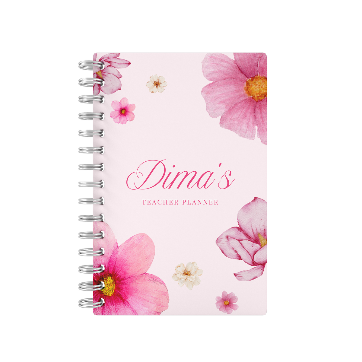 Pink Flowers - Teacher Planner