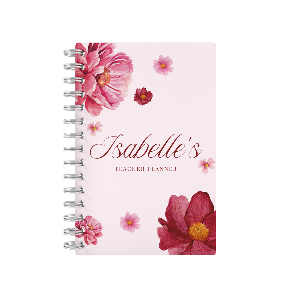 Red Flowers - Teacher Planner