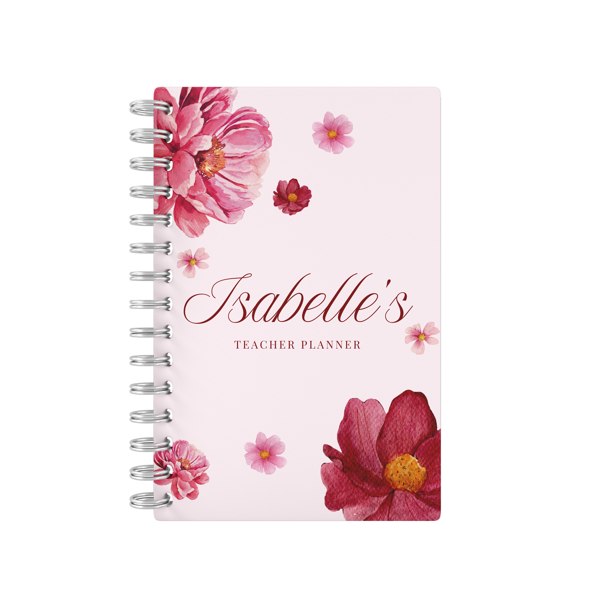 Red Flowers - Teacher Planner