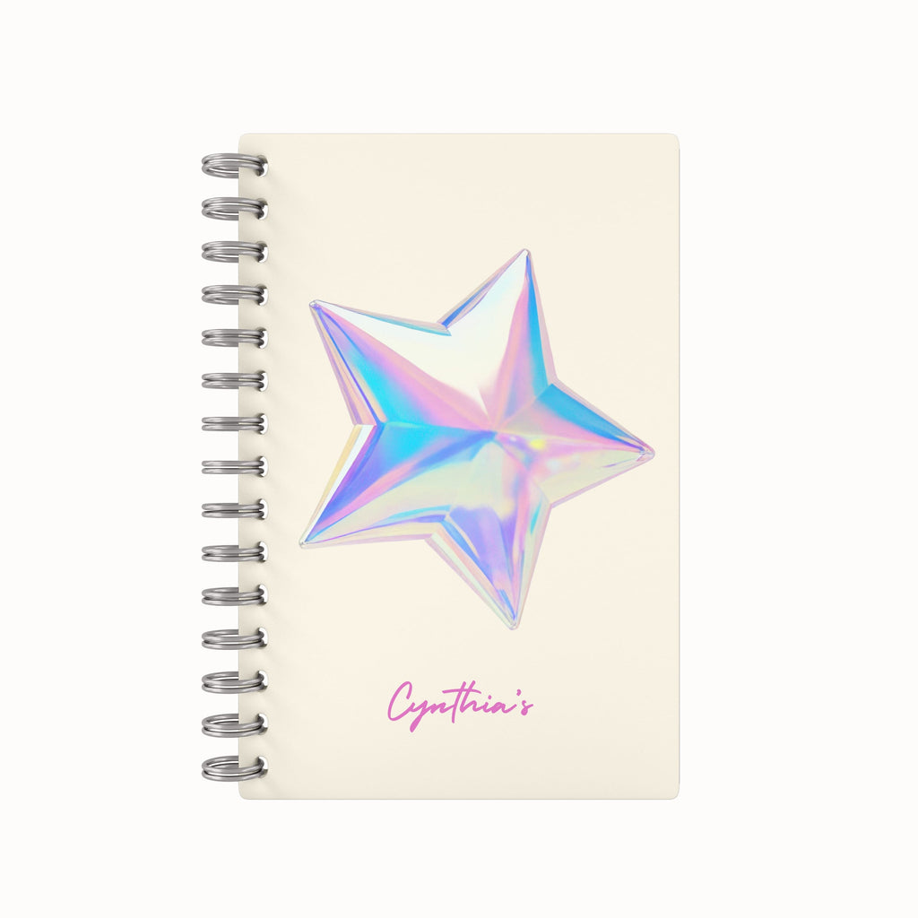Holographic Star Lined Notebook