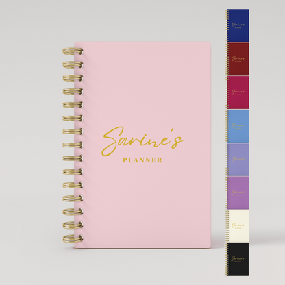 Name Solid Foil 2025 Weekly Planner