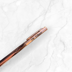 Rose Gold Engraved Pen - Blue Ink