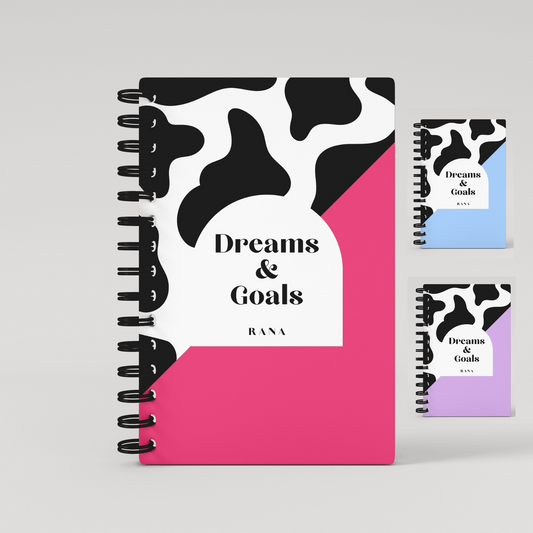 Dreams & Goals Cow Prints 2024 Weekly Planner