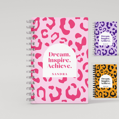 Dream. Inspire. Achieve Leopard  2024 Daily Planner