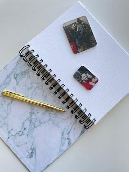 & then I met you  ScrapBook - White Marble