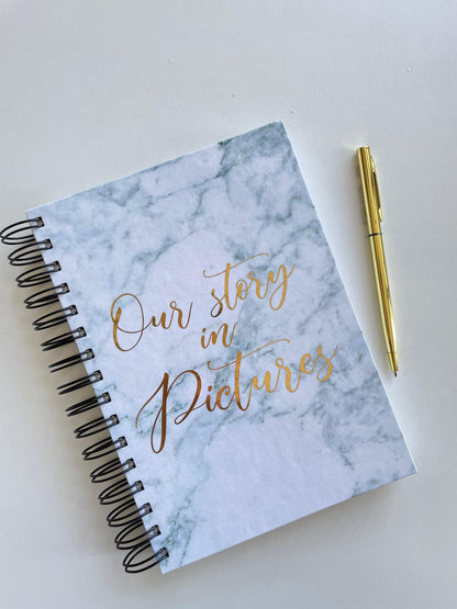 Forever & Ever  ScrapBook - White Marble