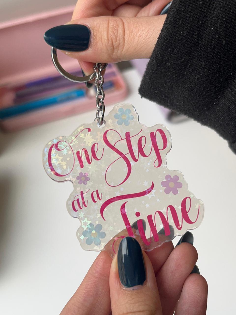 One Step at a Time- Acrylic Keychain