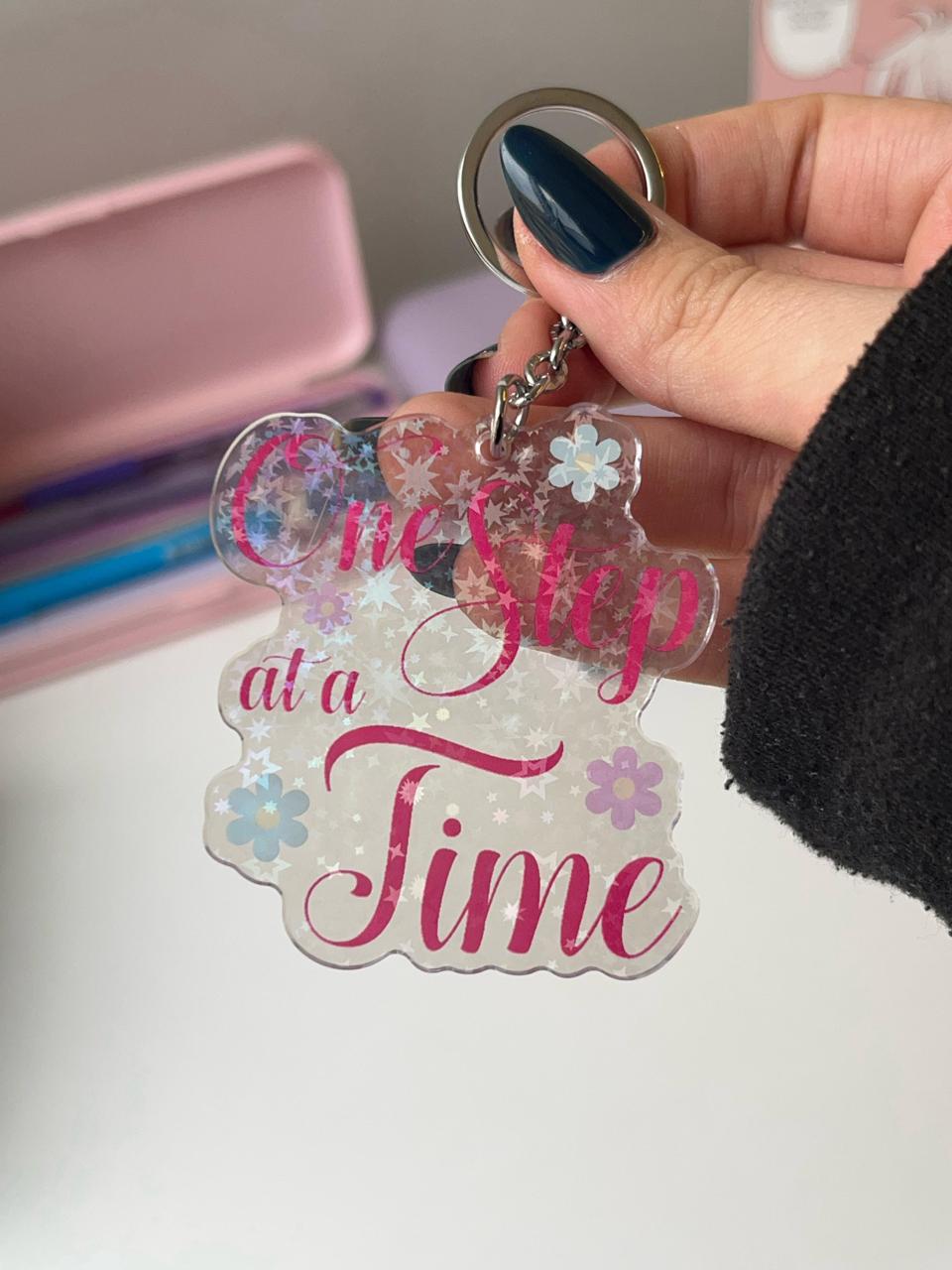 One Step at a Time- Acrylic Keychain