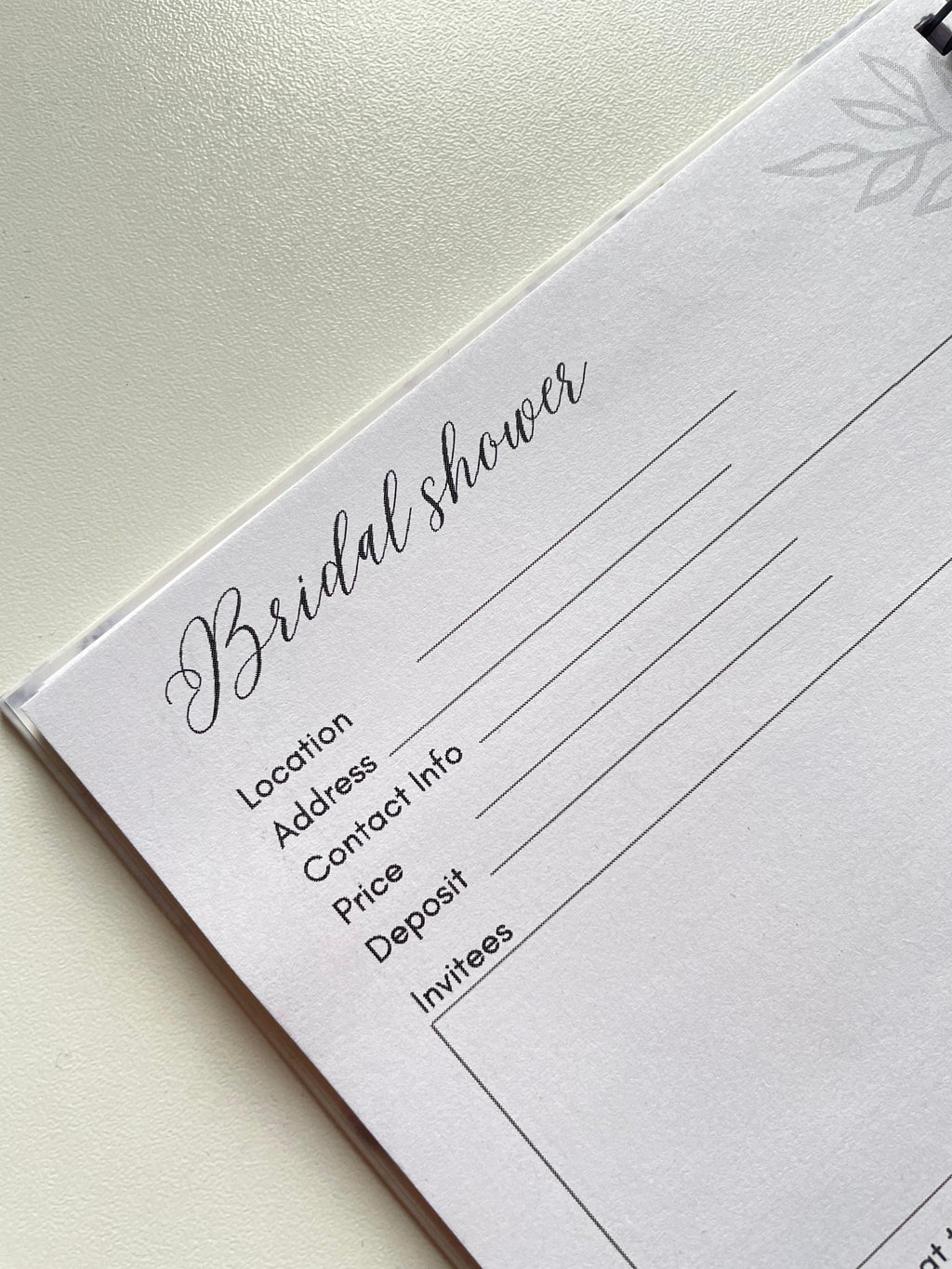 Thick & Thin - Gold Foil Wedding Planner