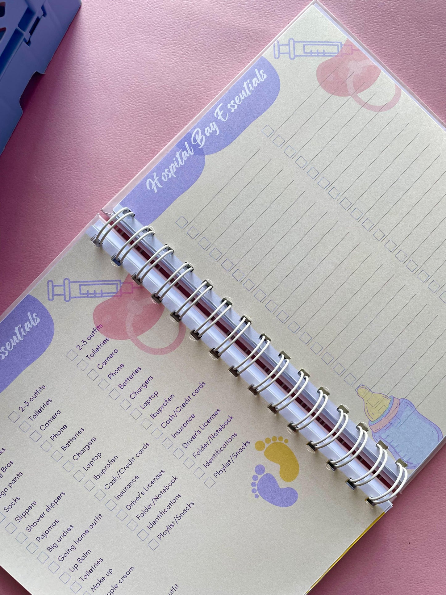 My Pregnancy Journal Pink Bear - Pregnancy Planner