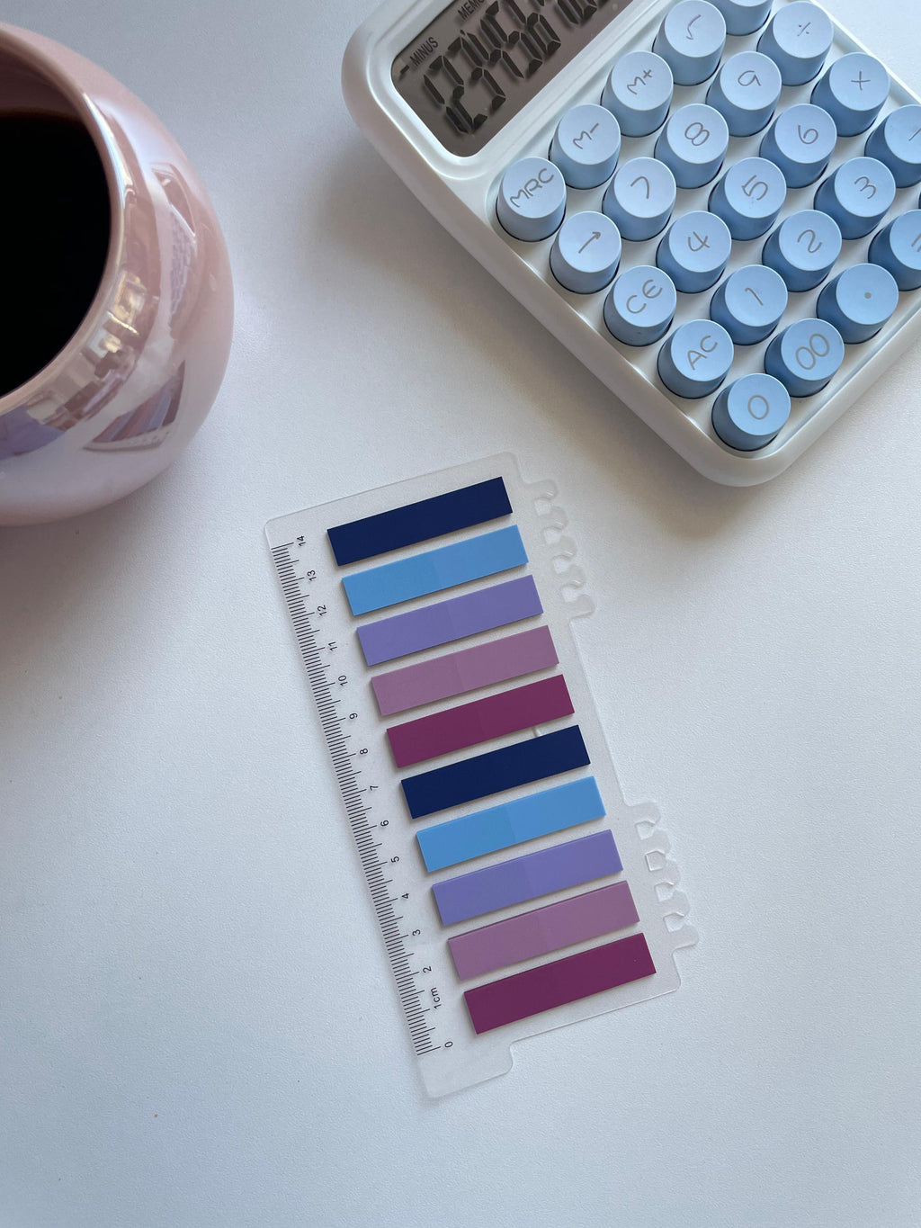 3 in 1 Bookmark Ruler & Page Flags