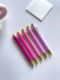 Gradient Plum Pen Set - Black Ink