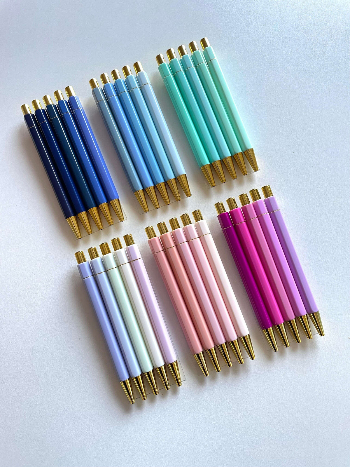 Gradient Navy Pen Set - Black Ink