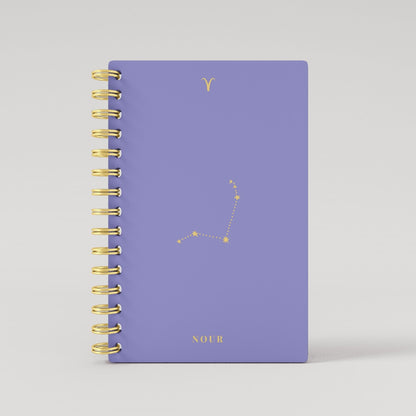 Gold Foil Constellation Zodiac Sign 2025 Daily Planner