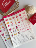 Valentine Stickers Sheet