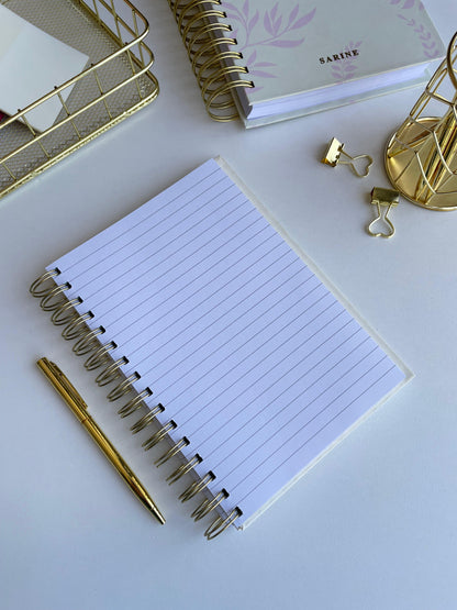 Abstract Leaves Lined Notebook