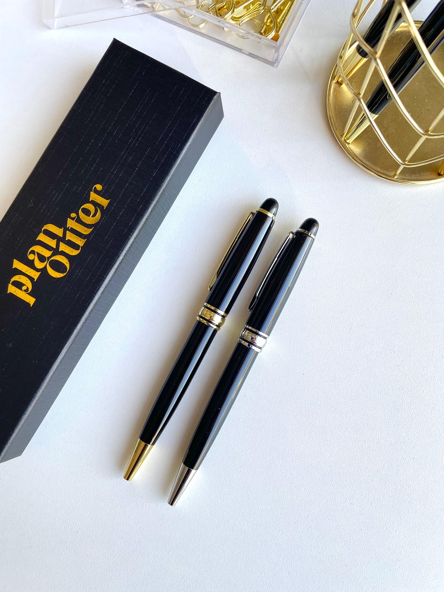 Black Engraved Ballpoint Twist Pen - Black Ink