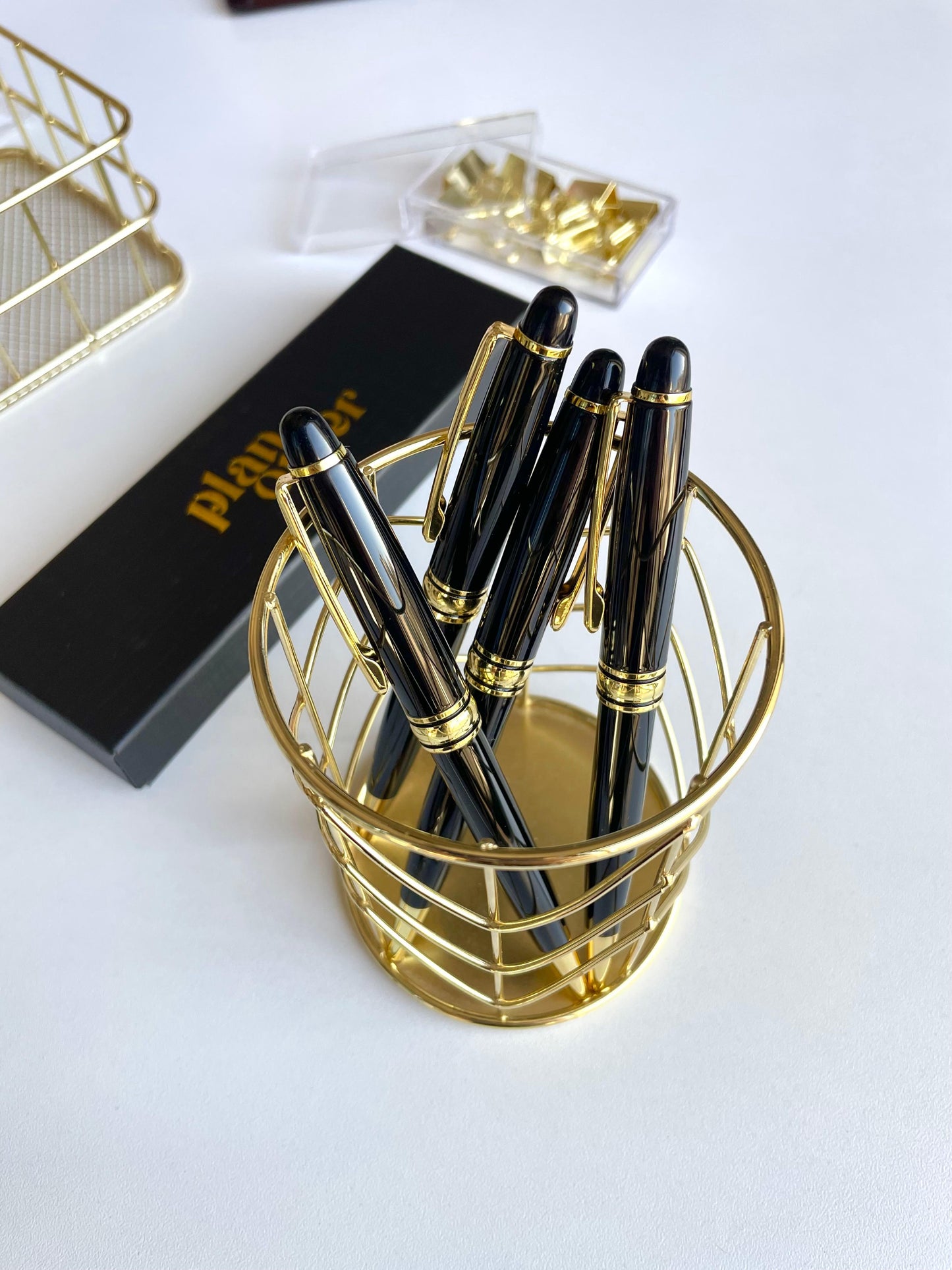 Black Engraved Ballpoint Twist Pen - Black Ink