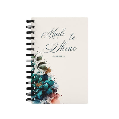 Aqua Flower 2026 Desk Planner