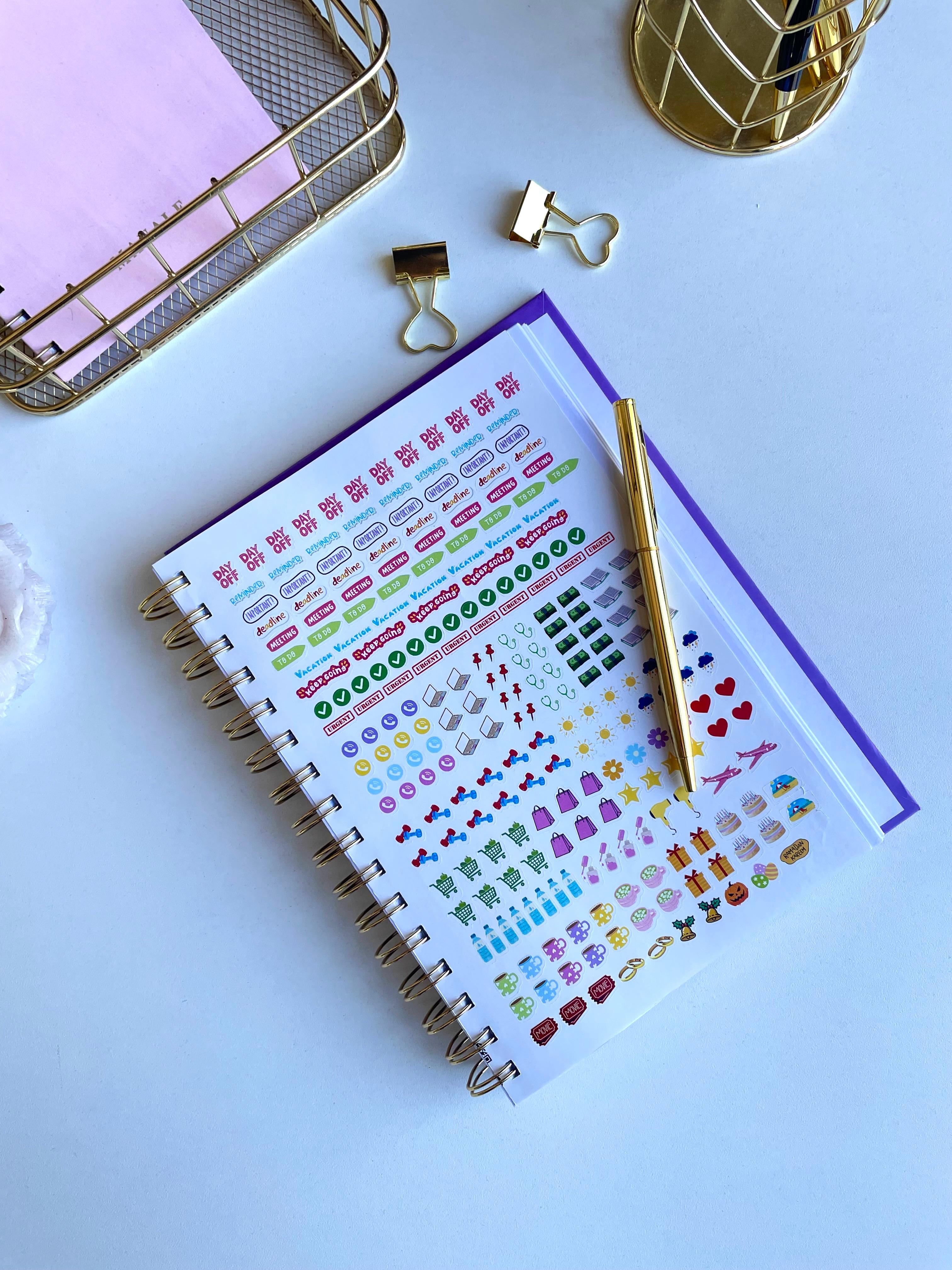 Clouds Name Purple - Foil 2026 Daily Planner
