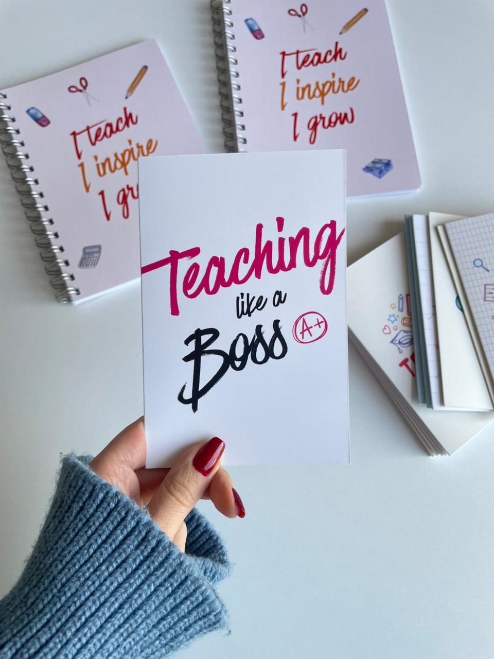 Teaching Like A Boss - Greeting Card