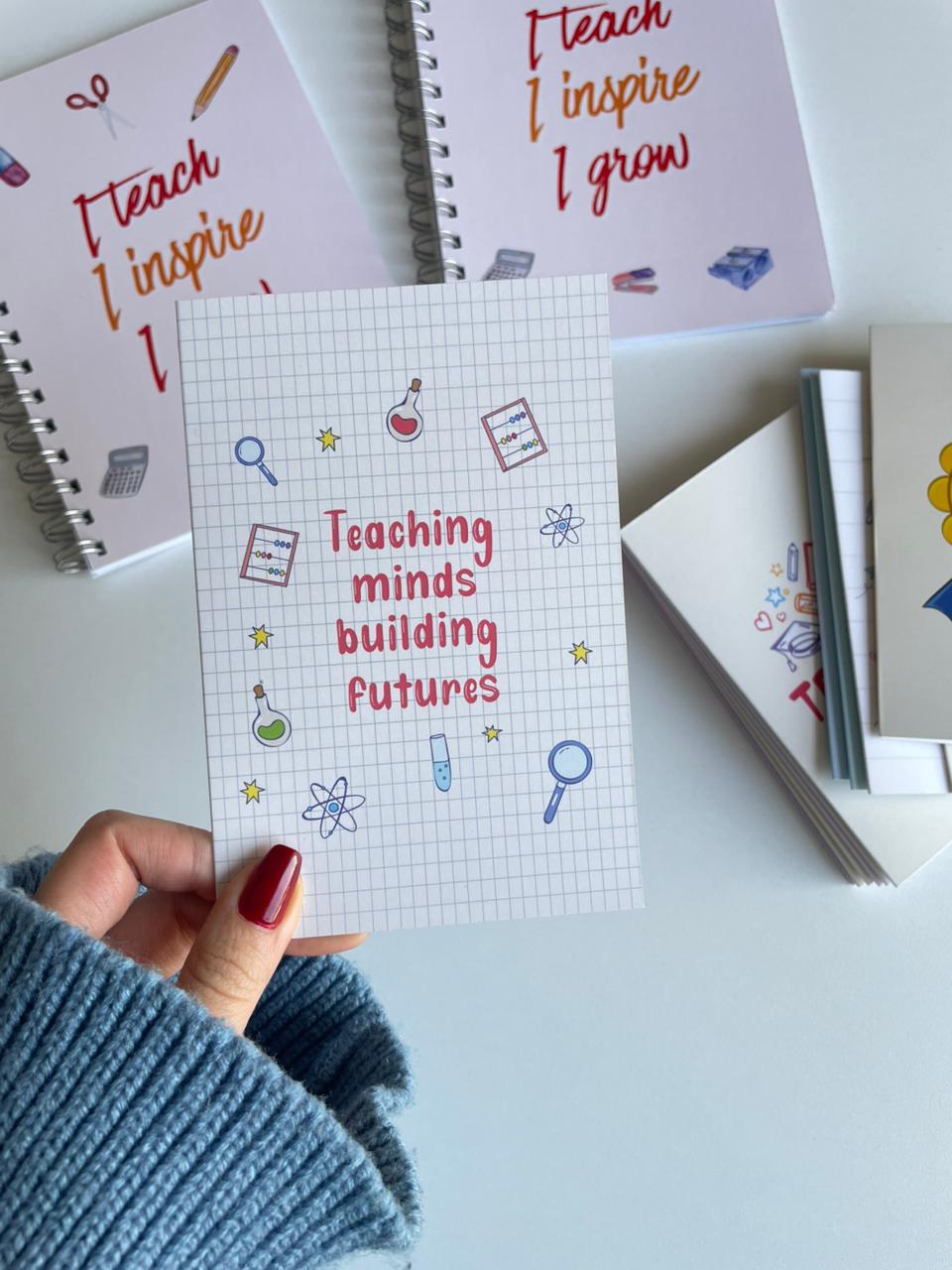 Teaching Minds Building Futures - Greeting Card