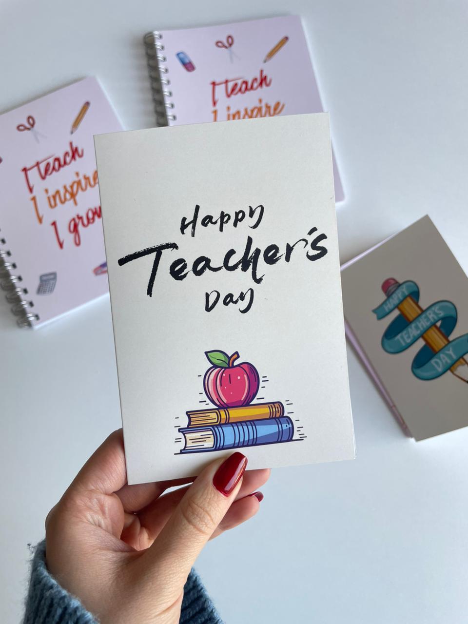 Happy Teacher's Day Desk - Greeting Card