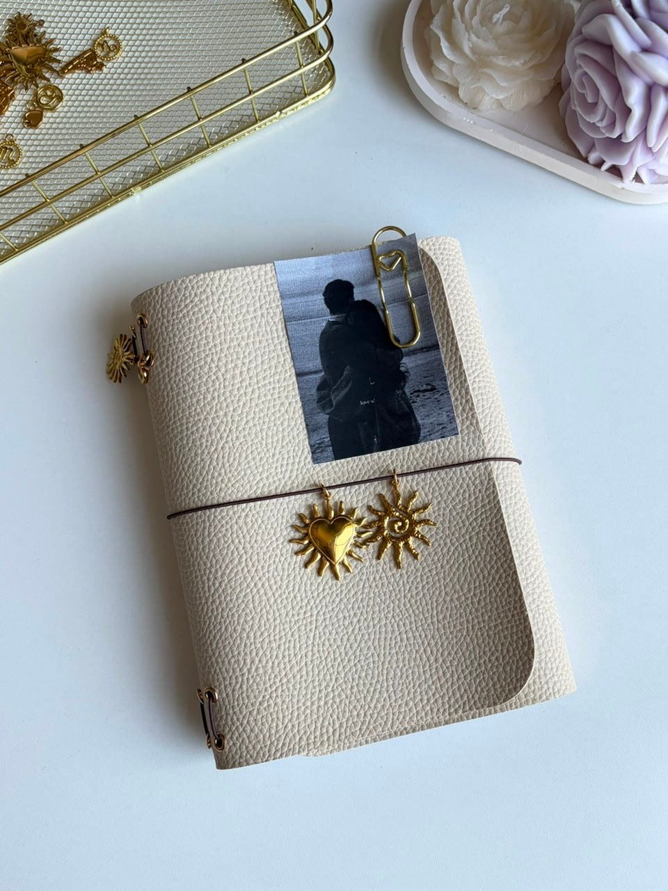 Ivoire - Vegan Leather Refillable Journal