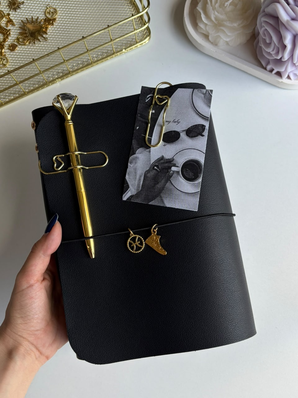 Noir Heritage - Vegan Leather Refillable Journal
