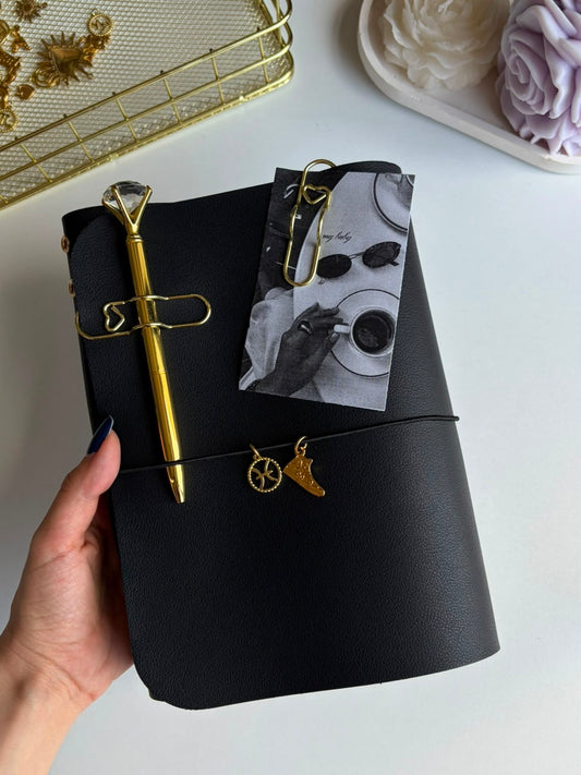 Noir Heritage - Vegan Leather Refillable Journal