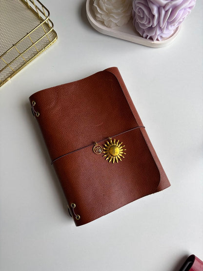 Terre Brune - Aged Real Leather Refillable Journal