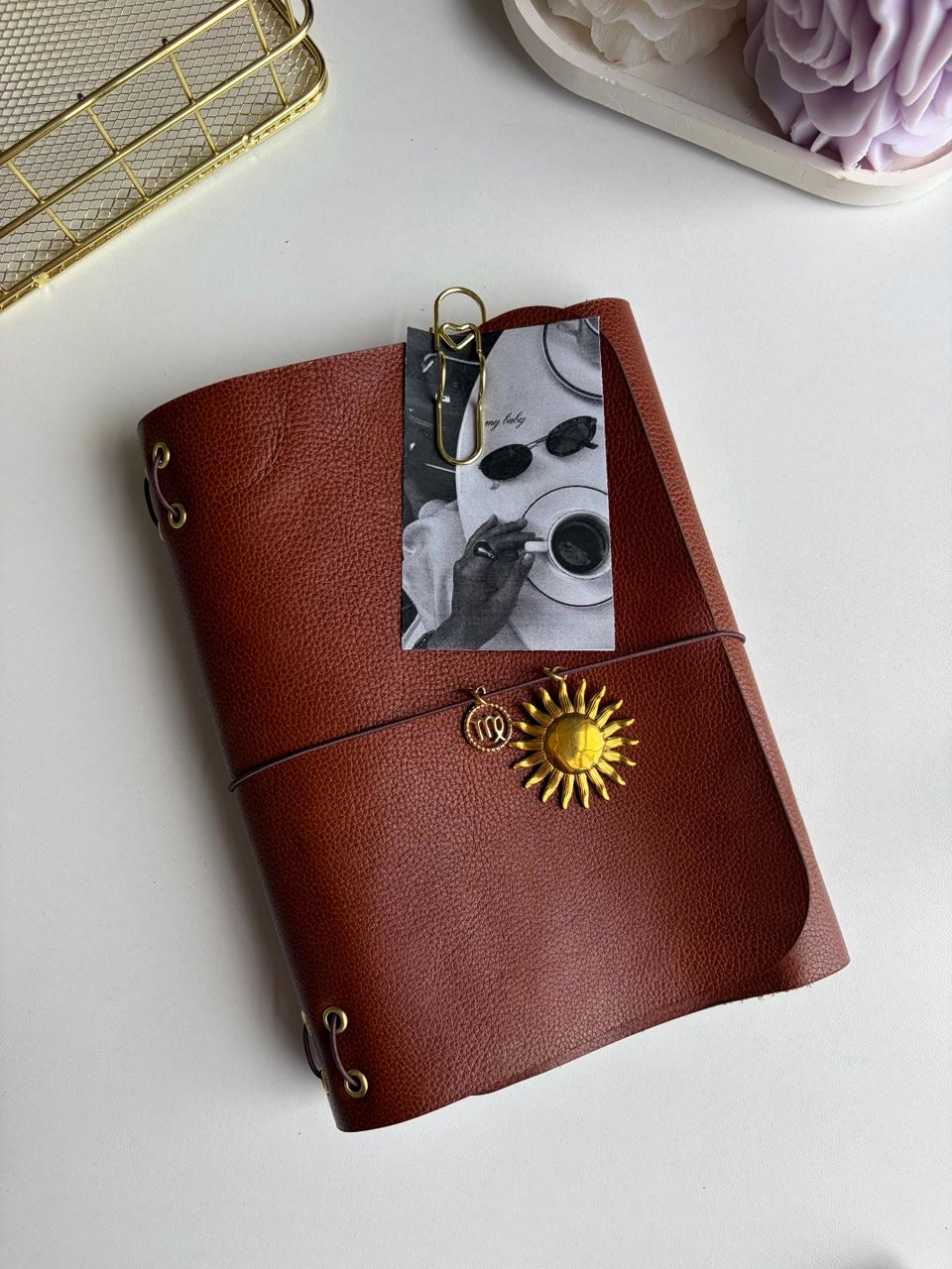 Terre Brune - Aged Real Leather Refillable Journal