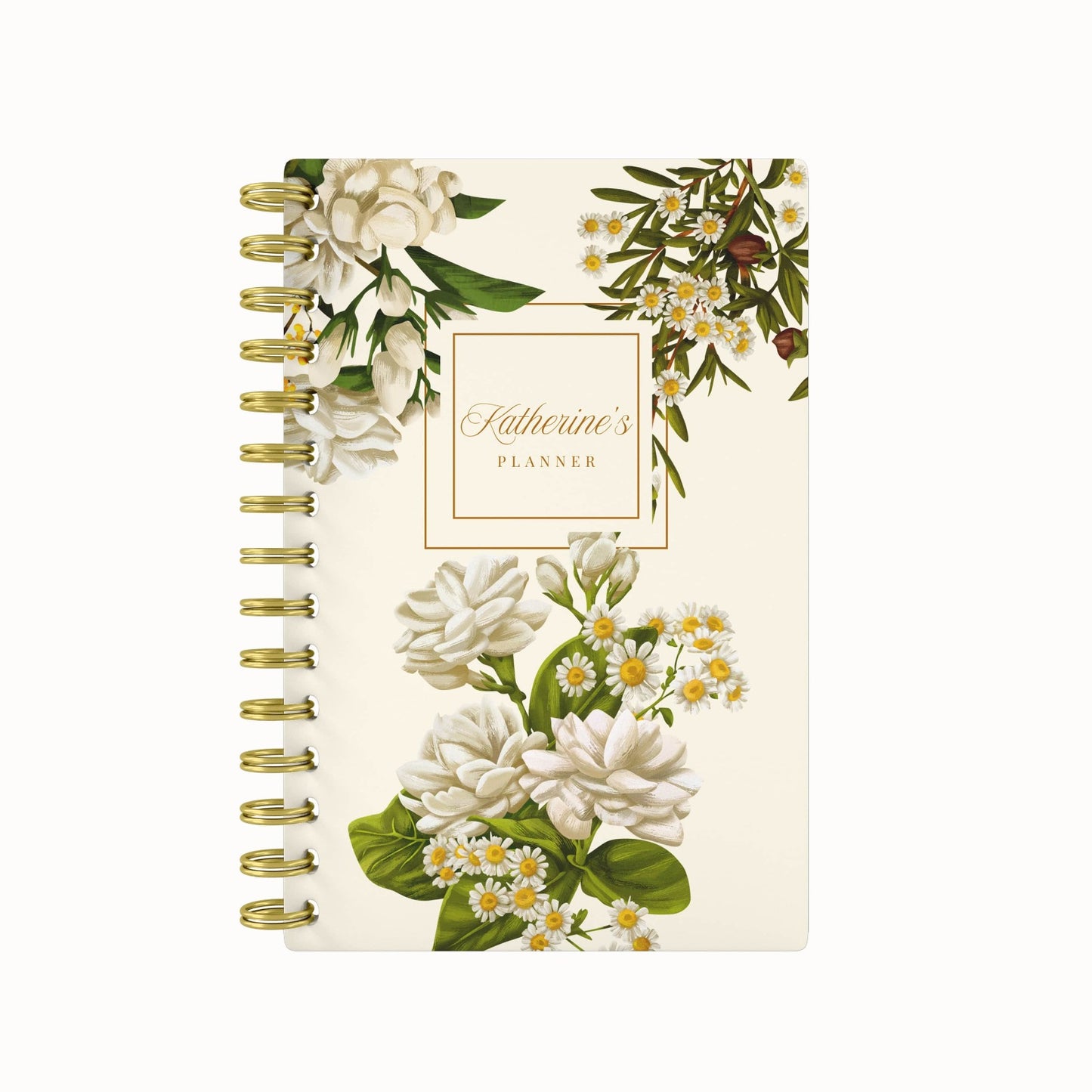 Royal Garden Undated Daily Planner - White