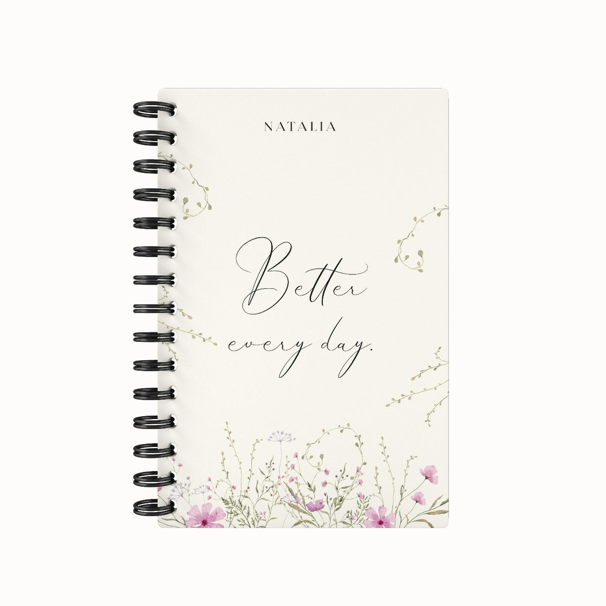 Simple Flower Purple 2026 Weekly Agenda