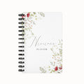 Simple Flower Red Undated Daily Planner