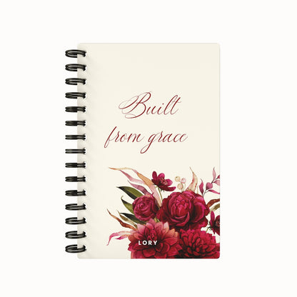 Side Flower Red Undated Daily Planner