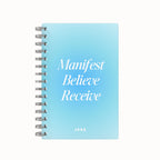 Manifest Believe Receive 2026 Weekly Agenda - Gradient Blue