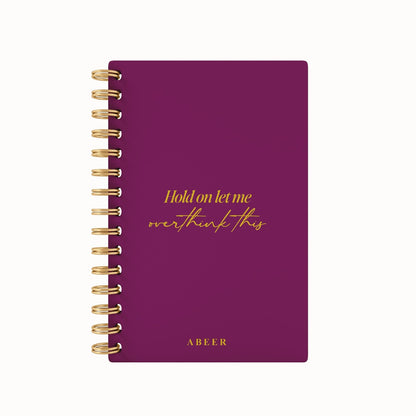 Overthinking Foil 2026 Weekly Planner